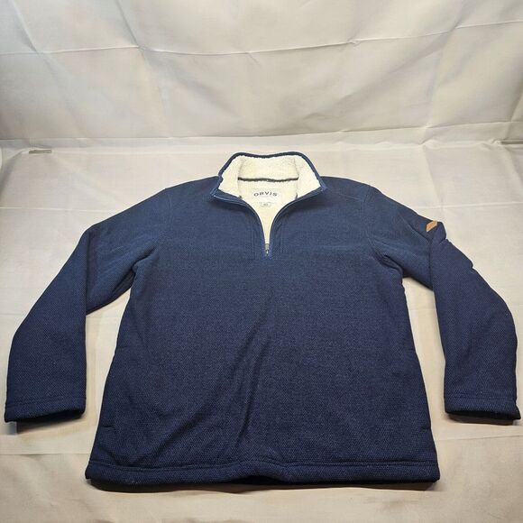 Orvis Men's 1/4 Zip Fleece Lined Pullover‎ Size Large - Picture 1 of 8